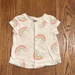 Old Navy Kids Rainbow and Stars Tee - White